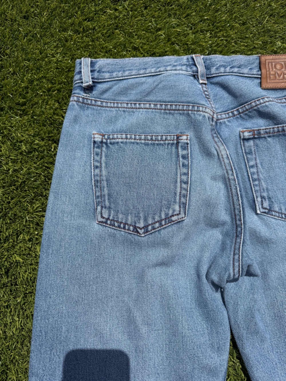 Toteme Light Blue Straight Leg Jeans - Picture 9 of 14